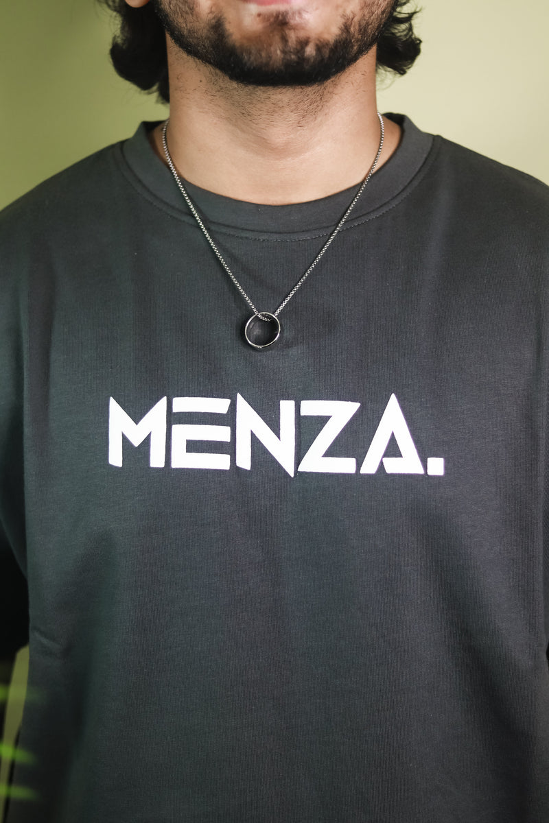 Baggy Fit Graphic Tee - Grey