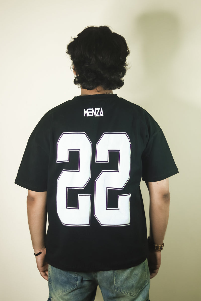 Baggy Fit Graphic Tee - Black