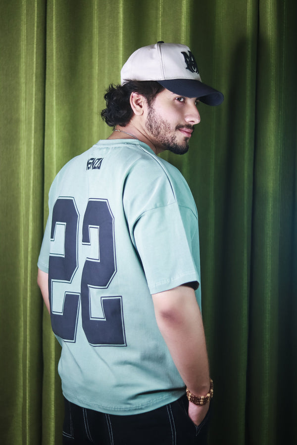 Baggy Fit Graphic Tee - Green