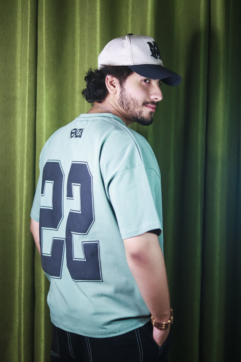 Baggy Fit Graphic Tee - Green