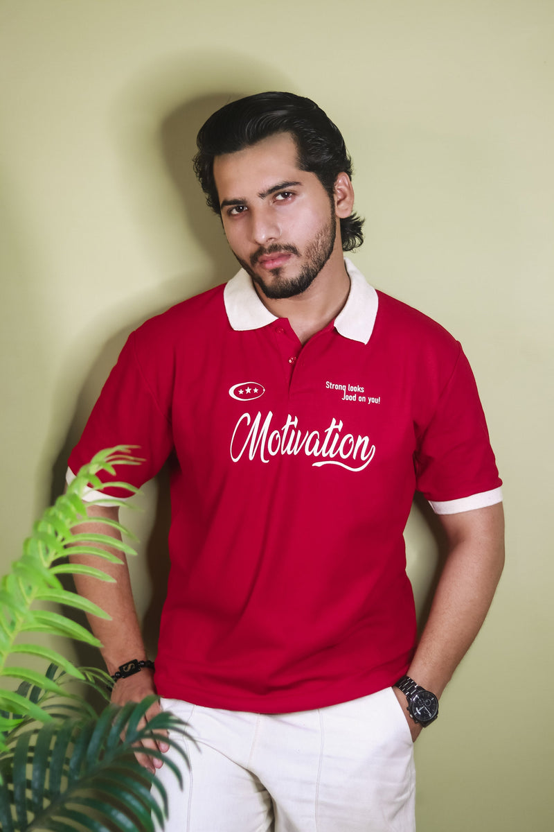 Contrast Collar Regular Fit Polo