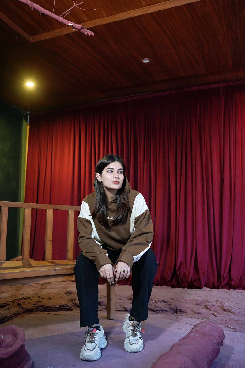 Menza Mocha Contrast Hoodie