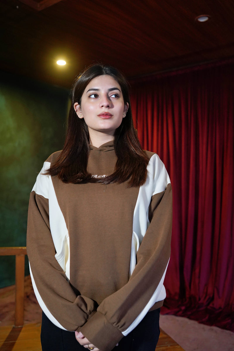 Menza Mocha Contrast Hoodie
