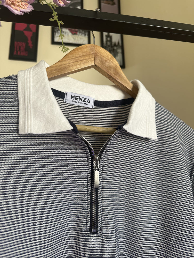 Signature Zipper Polo