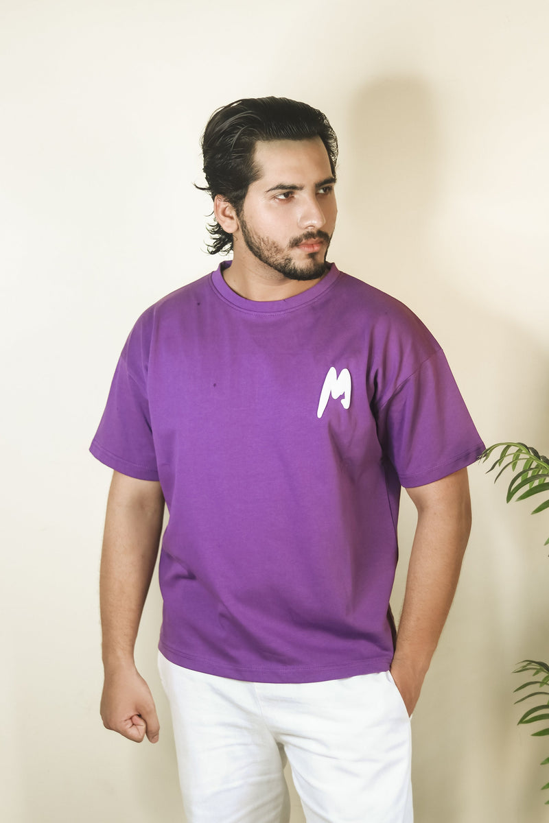 Slogan T-Shirt - Purple