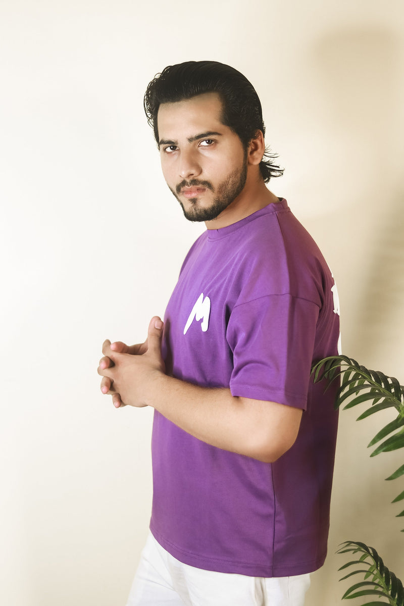 Slogan T-Shirt - Purple